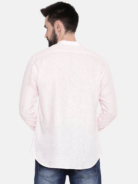 white and yellow linen club shirt