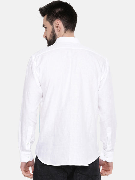 mens designer summer wear in white linen