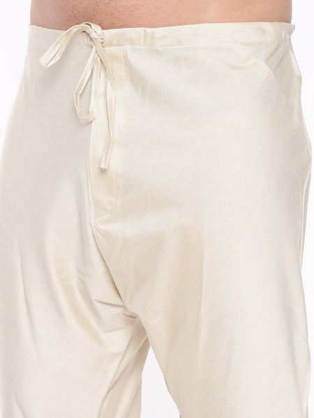 Green Silk Embroidered Kurta Set - MMK0554