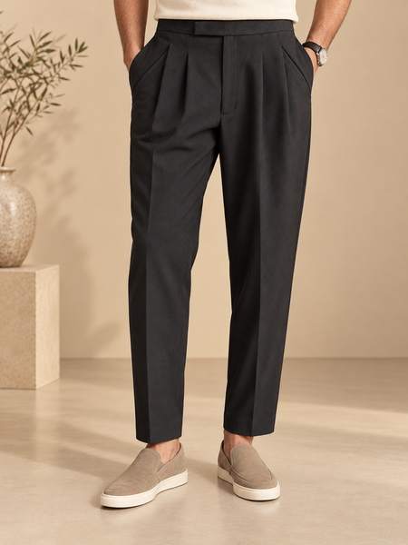 Black Malai Cotton Pant (The Black Dahlia) - MMP0150