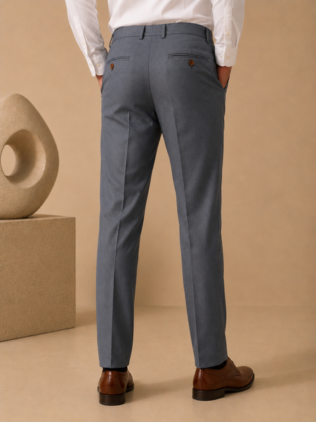 Stone Grey Linen Pants (Mineral Grey Linen Kinetic) - MMPCUS003