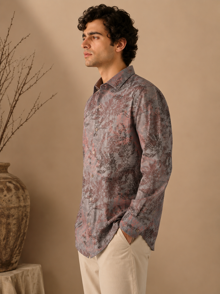 Ash Rose 100% Cotton Shirt (Dusk Arbor) - MMCUS001