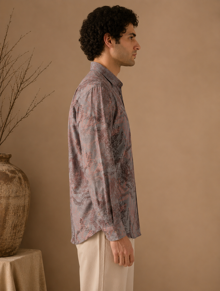 Ash Rose 100% Cotton Shirt (Dusk Arbor) - MMCUS001