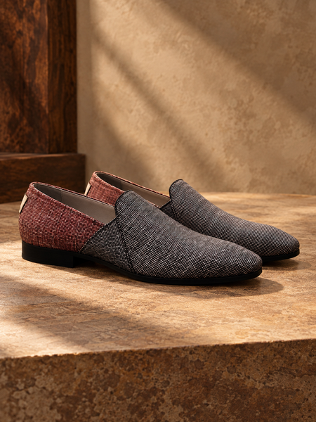 Three Coloured Fabric Shoes - MMFT003