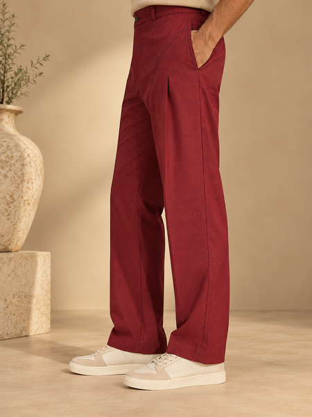 Maroon Malai Cotton Pant (The Deep Plum) - MMP0152