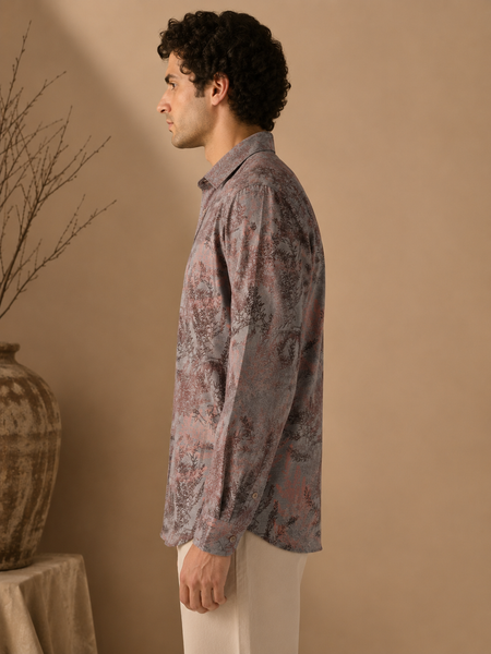 Ash Rose 100% Cotton Shirt (Dusk Arbor) - MMCUS001
