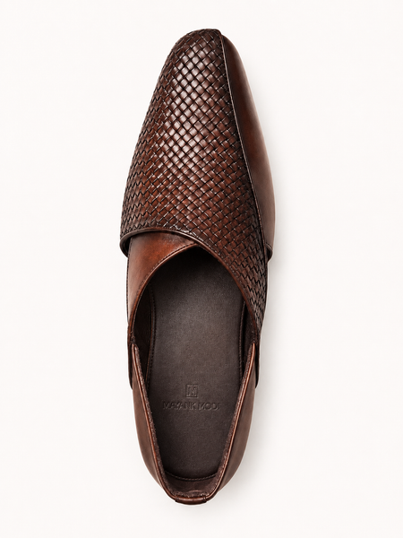 Tan Brown 100% Leather Shoes (Roasted Espresso & Smoked Chestnut) - MMFT027