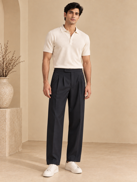 Black Malai Cotton Pant (The Black Dahlia) - MMP0150