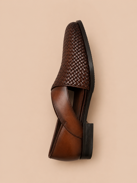 Tan Brown 100% Leather Shoes (Roasted Espresso & Smoked Chestnut)