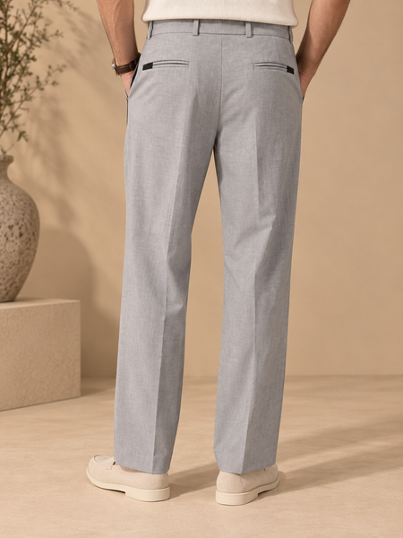 Silver Grey Malai Cotton Pant (The Earl Grey) - MMP0151