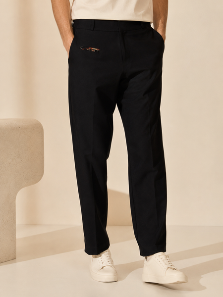 Black Malai Cotton Pant - MMP0148