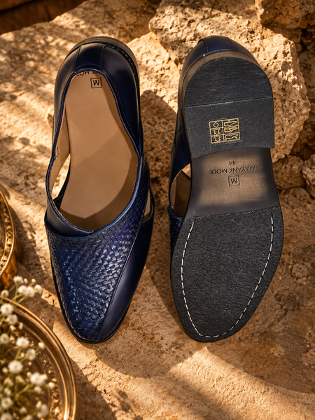Blue Peshwari Sandals - MMFT023