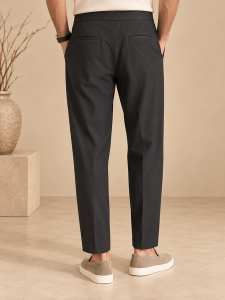 Black Malai Cotton Pant (The Black Dahlia) - MMP0150