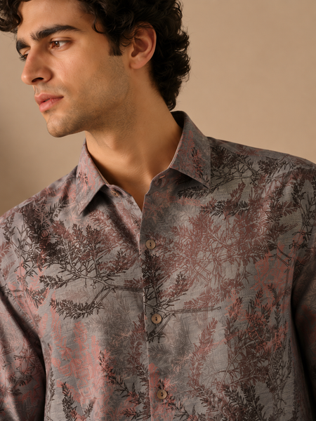 Ash Rose 100% Cotton Shirt (Dusk Arbor) - MMCUS001