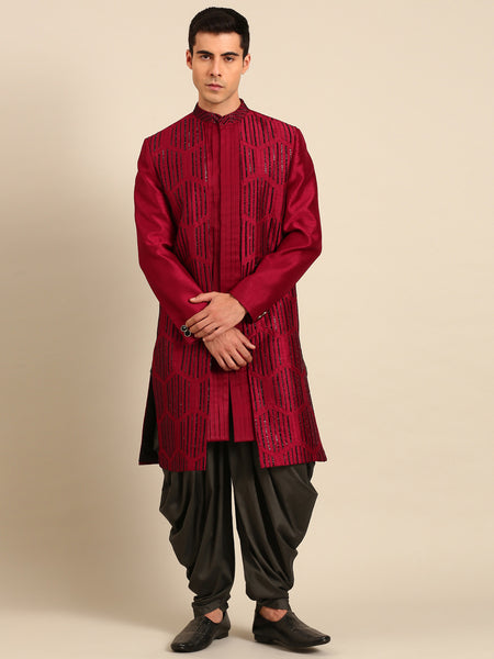 Charcoal Grey Dhoti Pant (The Dark Graphite) - MMDHOTI015