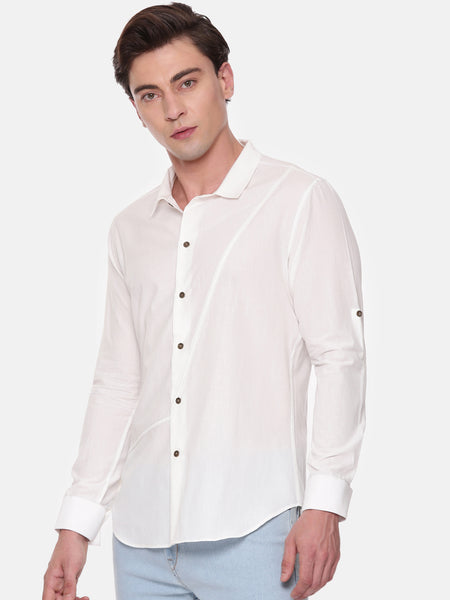 White Cotton Shirt - MM0831