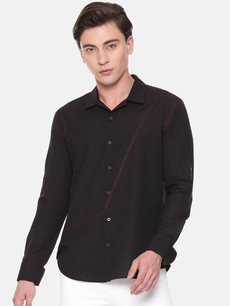Black Cotton Shirt - MM0834