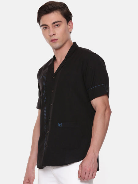 Black Short Sleeve Shirt - MM0835