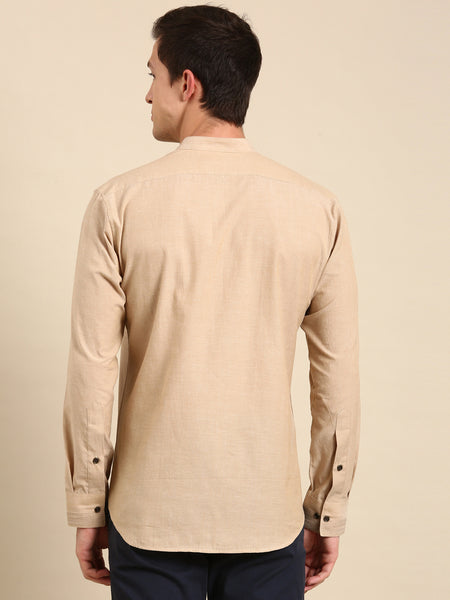 Beige Malai Cotton Shirt - MM0851