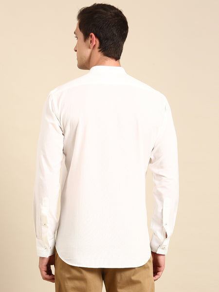 White Malai Cotton Shirt - MM0854