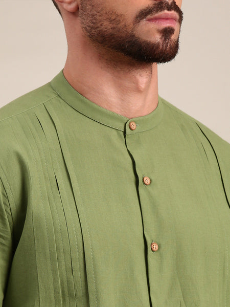 Green Cotton Shirt - MM0889