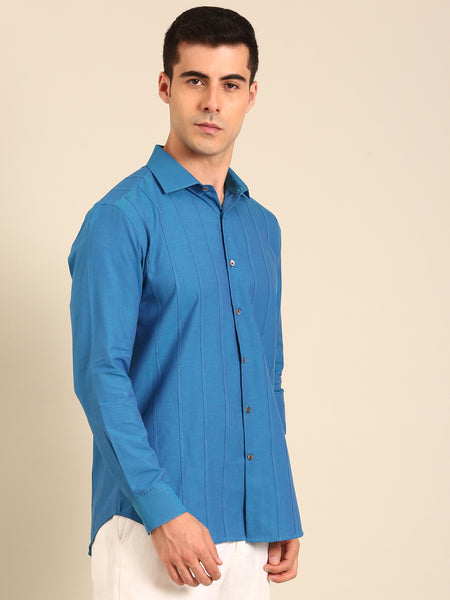 Blue Malai Cotton Shirt - MM0902