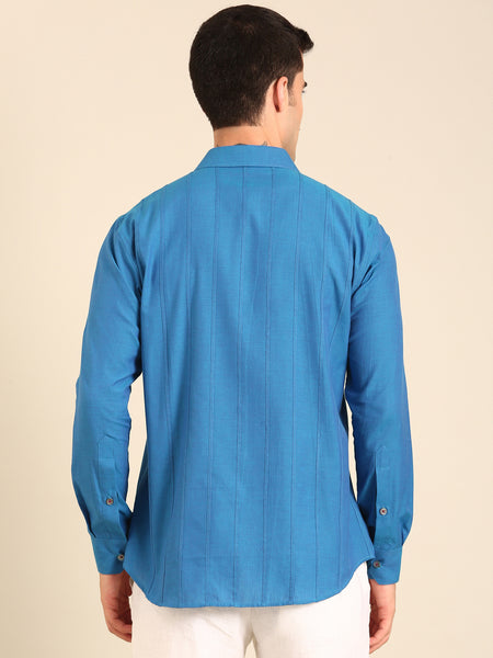 Blue Malai Cotton Shirt - MM0902