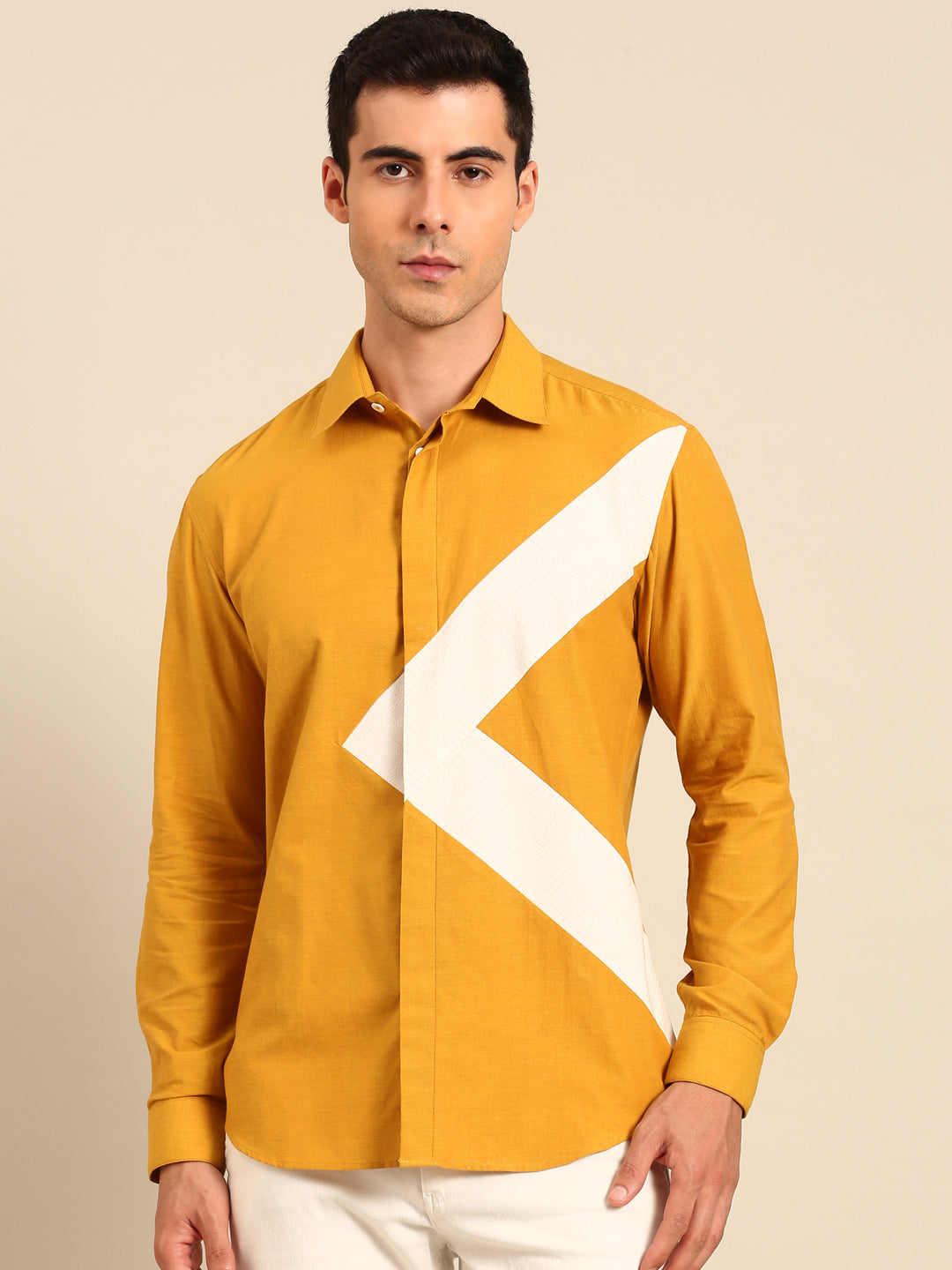 Yellow Ivory Malai Cotton Shirt  -  MM0915