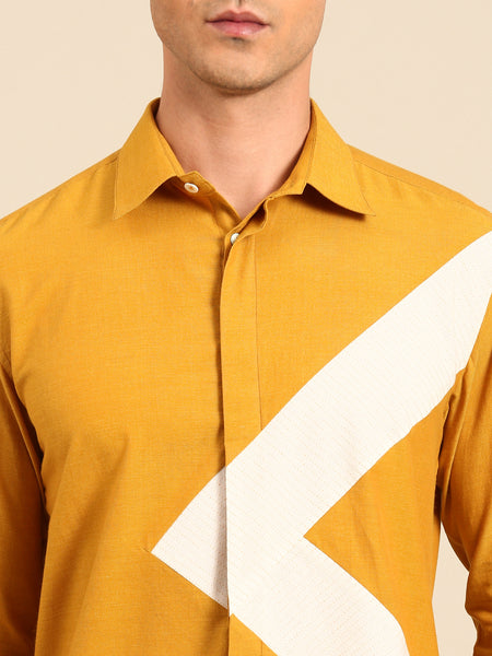 Yellow Ivory Malai Cotton Shirt  -  MM0915
