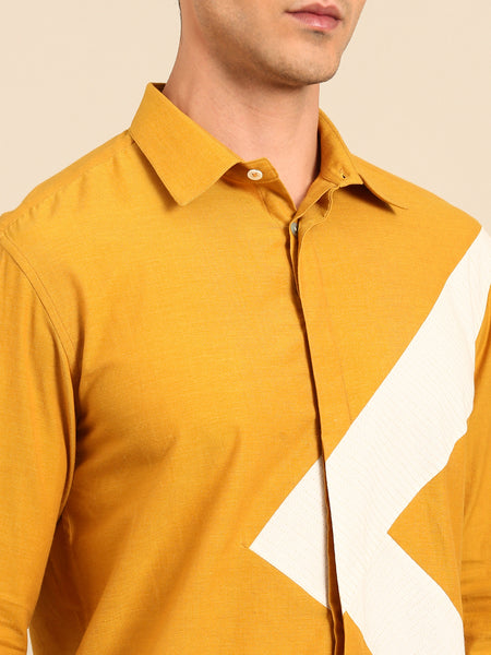 Yellow Ivory Malai Cotton Shirt  -  MM0915