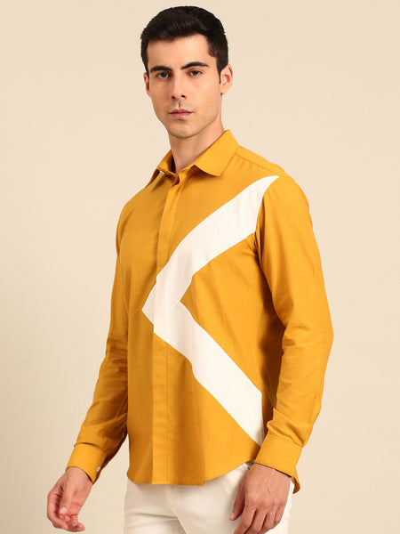 Yellow Ivory Malai Cotton Shirt  -  MM0915