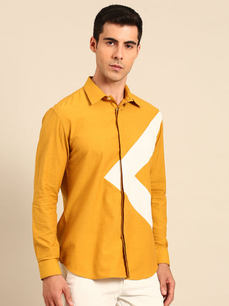 Yellow Ivory Malai Cotton Shirt  -  MM0915