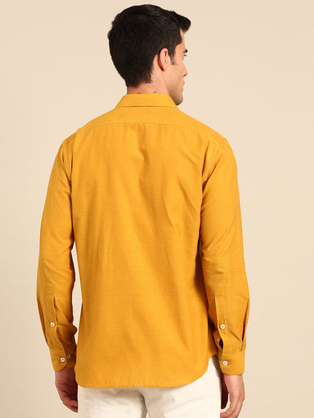 Yellow Ivory Malai Cotton Shirt  -  MM0915