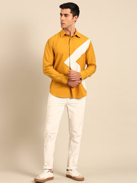 Yellow Ivory Malai Cotton Shirt  -  MM0915