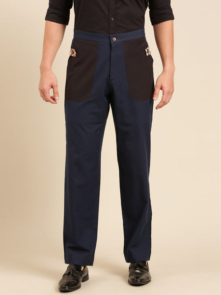 Blue Pant Khaki Shirt Cord Set - MMCRSET002