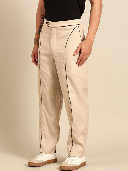 Beige Pant Yellow Bomber Jacket Cord Set - MMCRSET004