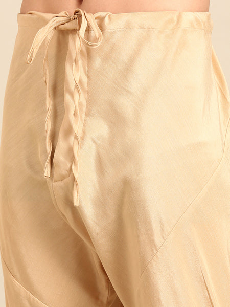 Gold RT Silk Kurta Set - MMK0645