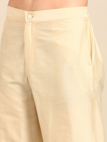 Brown Blue Muslin Kurta Set - MMK0647