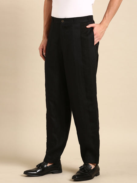 Black Linen Pant - MMP0124