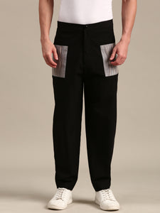 Black Cotton Pant - MMP0130