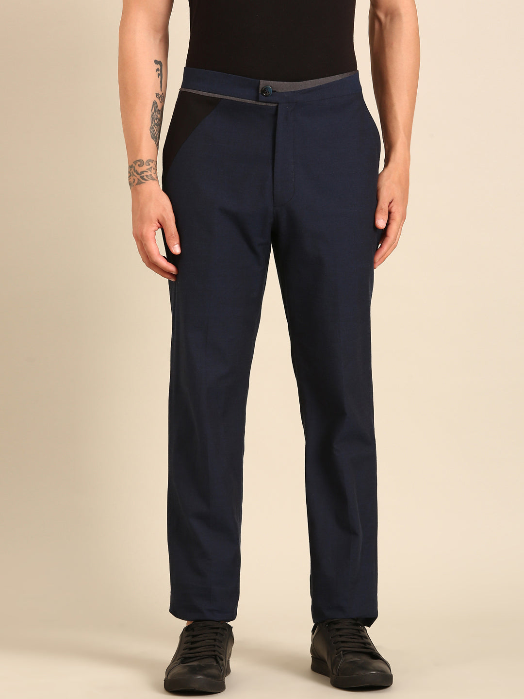 Blue Malai Cotton Trouser  - MMP0138