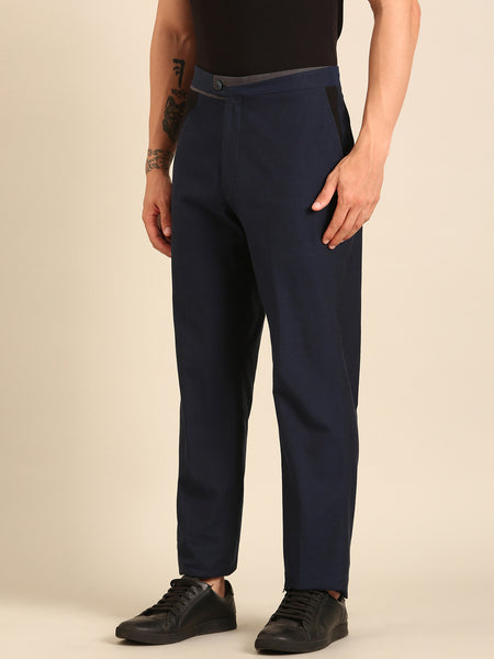 Blue Malai Cotton Trouser  - MMP0138