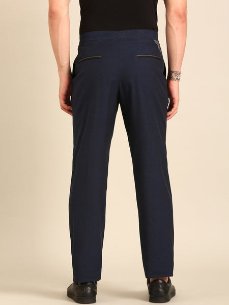 Blue Malai Cotton Trouser  - MMP0138