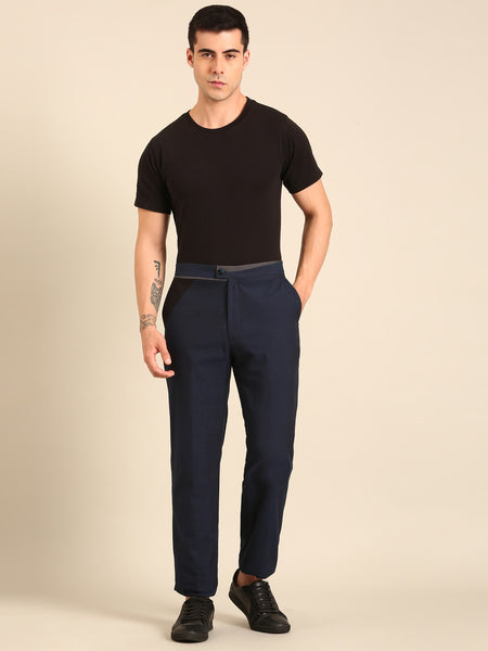Blue Malai Cotton Trouser  - MMP0138