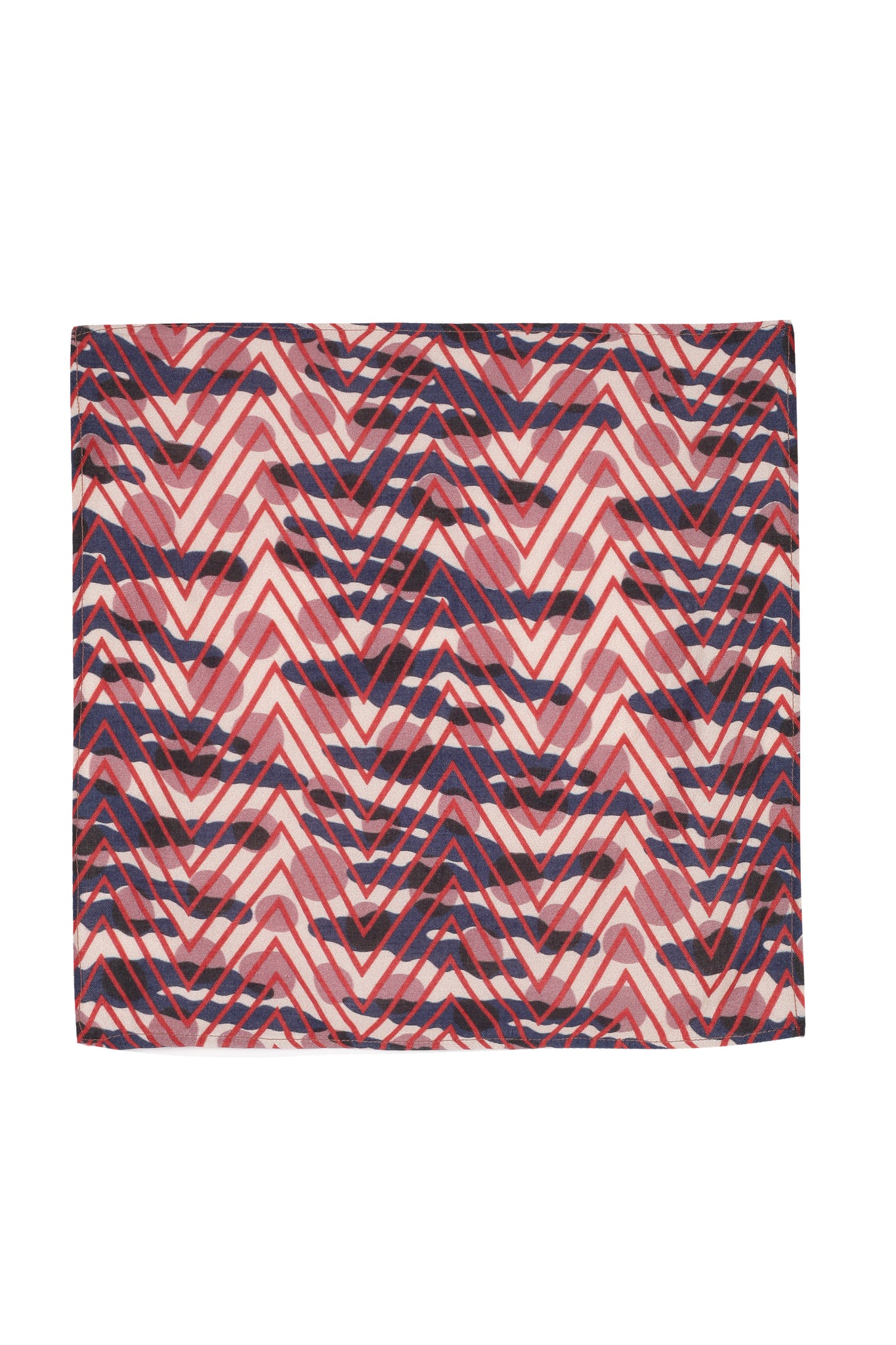 Abstract Printed Muslin Pocket Square - MMPS001