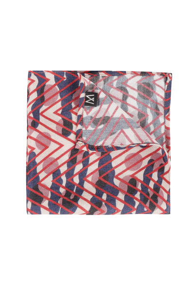 Abstract Printed Muslin Pocket Square - MMPS001