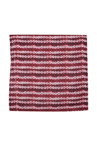 Printed Red Muslin Pocket Square - MMPS009