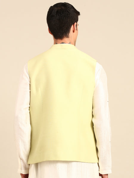 Lirel Green Silk Cotton Modi Jacket -  MMWC0241