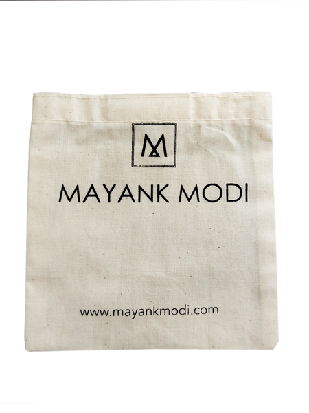 Hand Embroidery Green Linen Mask - MMMASK006