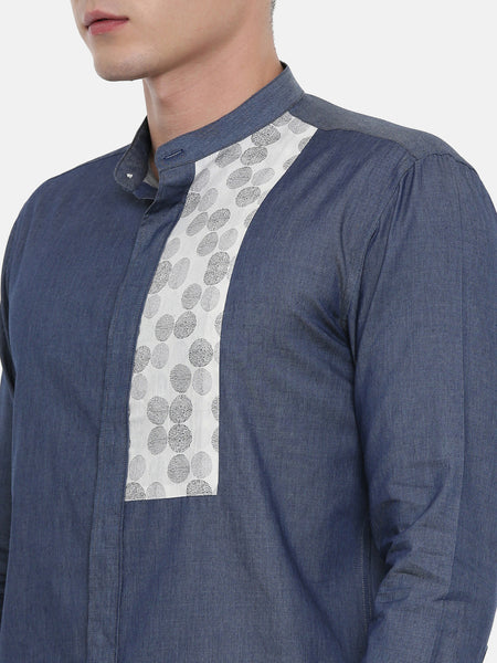 Blue Cotton Shirt  - MM0761